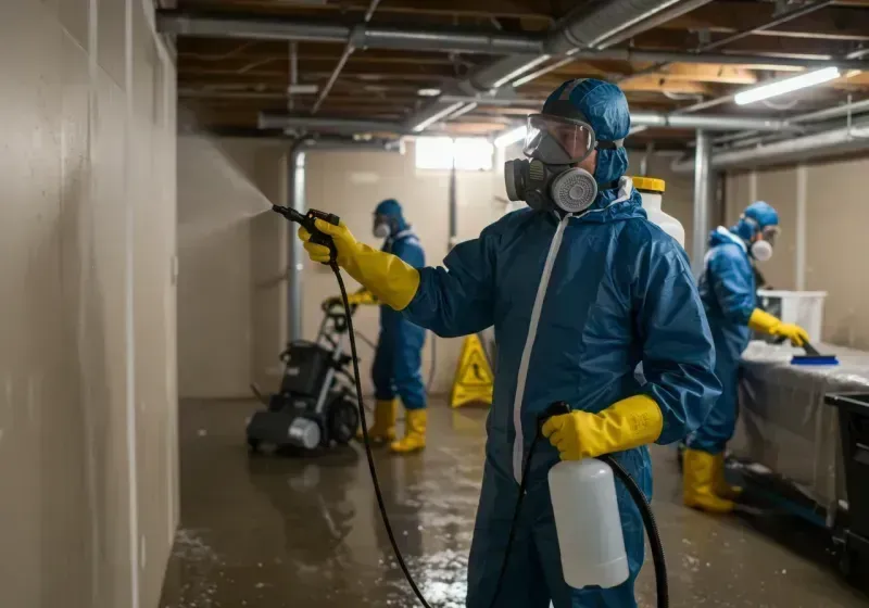 Basement Sanitization and Antimicrobial Treatment process in Conshohocken, PA